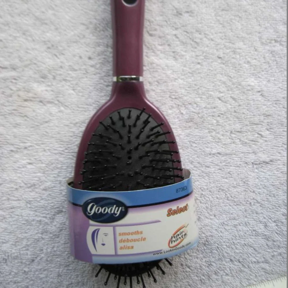 Goody Select Smoothes Cushion Short Mid Length Hair Brush 2000 Sparkly Plastic